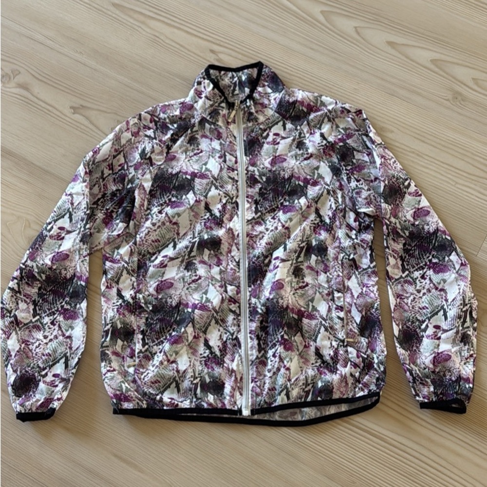 Gg Blue  Patterned light weight Jacket